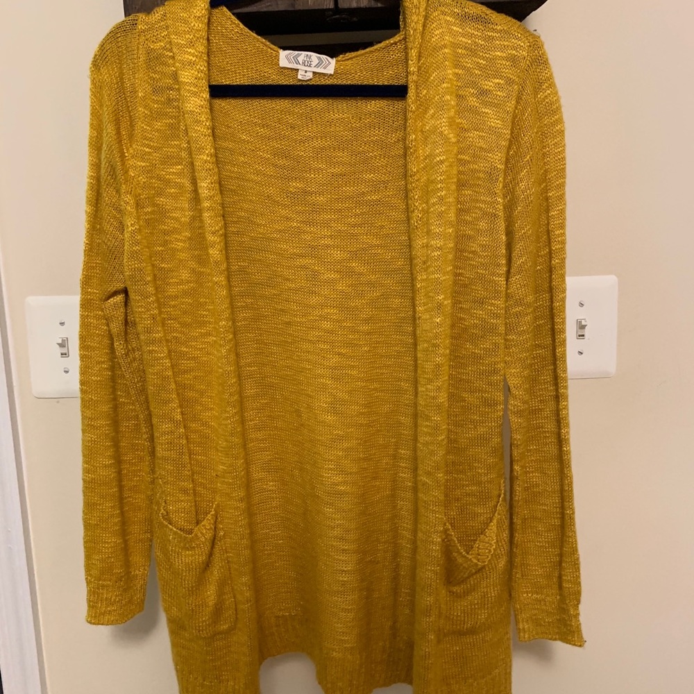 Pink Rose Hooded Cardigan